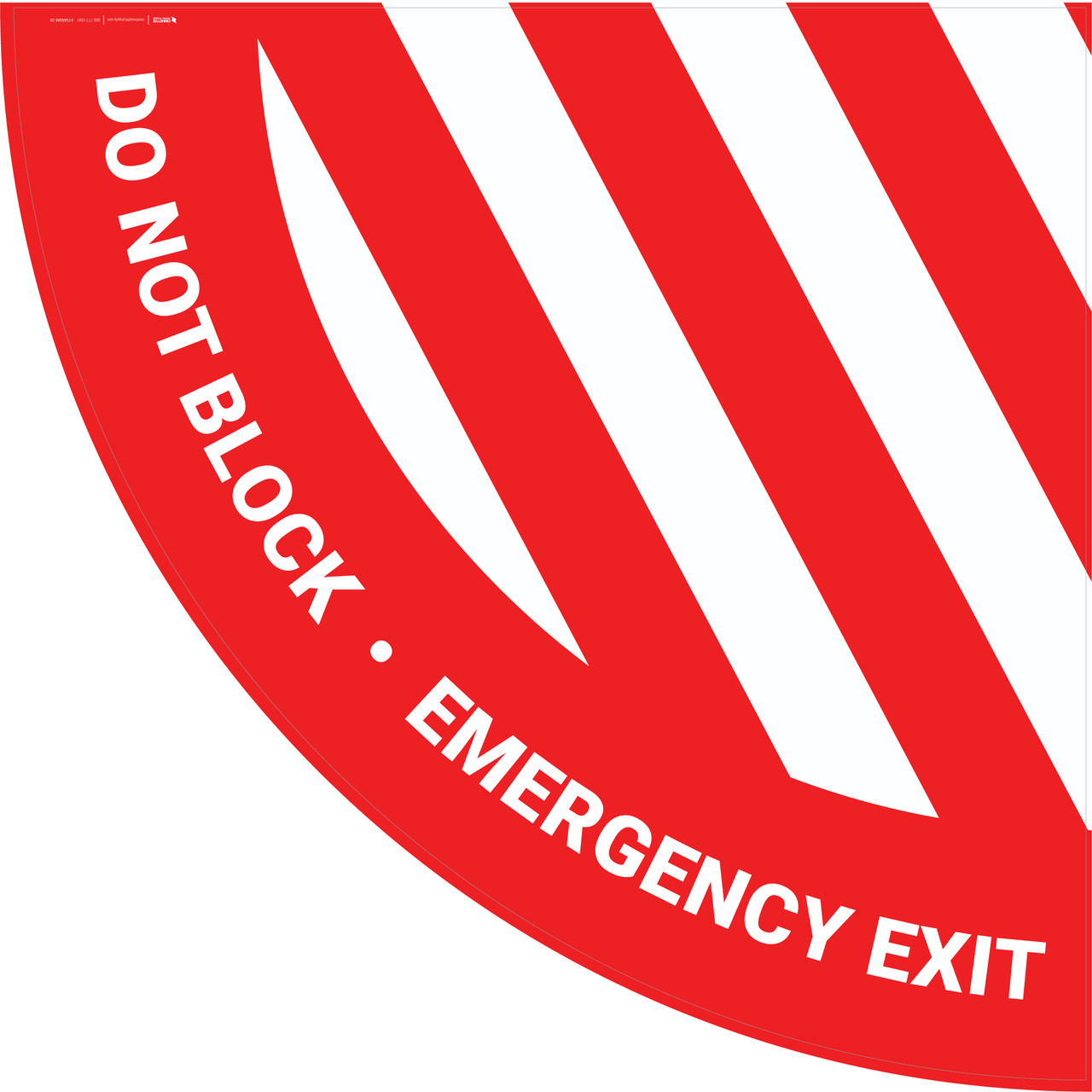 Emergency Exit Wayfinding Floor Sign Dot
